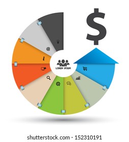 Modern Design Minimal style infographic template with icons. can be used for infographics / numbered banners / business concept / graphic or website layout vector. for success . education diagram