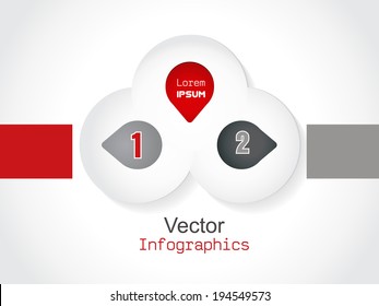 Modern Design Minimal style infographic template / can be used for infographics / numbered banners / horizontal cutout lines / graphic or website layout vector