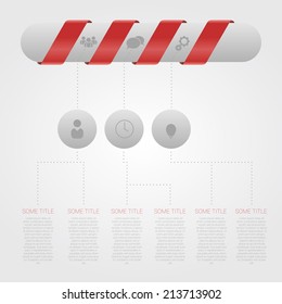 Modern Design Minimal style infographic template with pill