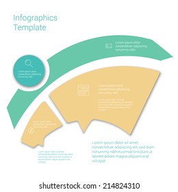 Modern Design Minimal style infographic template layout. Infographics, graphic or website layout vector with icons. 