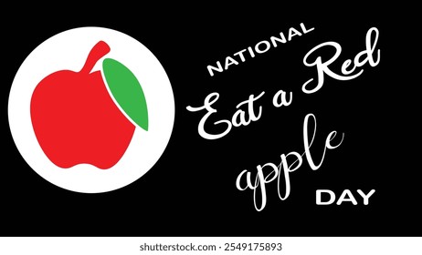 design moderno para National Eat a Red Apple Day poster design com imagem da apple use post e fundo de mídias sociais 