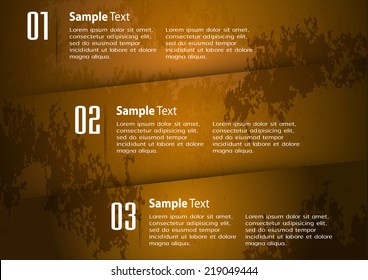 modern design old paper text box template for website graphic technology and internet , labels, numbers. 