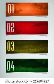 modern design old paper text box template for website graphic technology and internet , labels, numbers. 