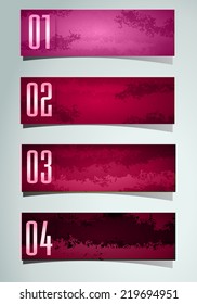 modern design old paper text box template for website graphic technology and internet , labels, numbers. 