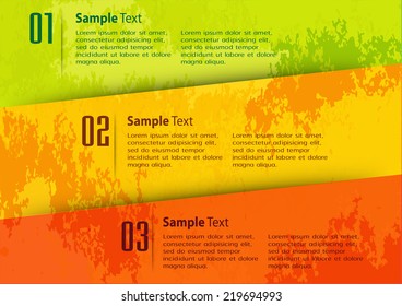 modern design old paper text box template for website graphic technology and internet , labels, numbers. 