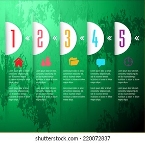 modern design old paper text box template for website graphic technology and internet , labels, numbers. 