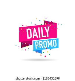 modern design origami ribbon element banner for e-commerce business