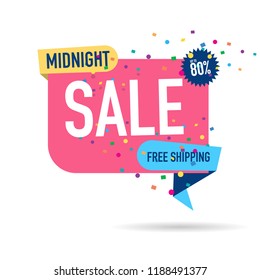 modern design origami ribbon element banner for e-commerce business