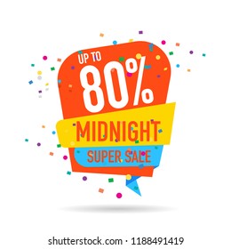 modern design origami ribbon element banner for e-commerce business