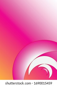 Un diseño moderno de color rosa.