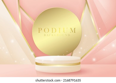 Moderno podio de diseño para varios anuncios. diseño de publicidad vectorial para trabajos artísticos y sitios web de productos