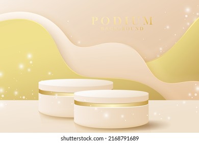 Modern design podium for various advertisements. vector advertising design for product artwork and website