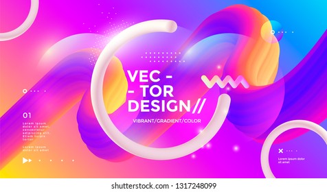 Modern design poster with 3d flow shape and circle. Vector banner gradient trendy illustration. Modern design poster with 3d flow shape and circle. Vector banner gradient trendy illustration.