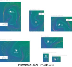 Modern design print pack. Abstract blend shape colors design. Outlines organic shapes. Used for design of presentations, print, flyer, business cards, invitations, calendars, sites, packaging, cover.