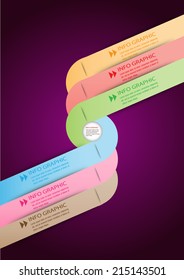 modern design roll template for website and graphic. ribbon text box.