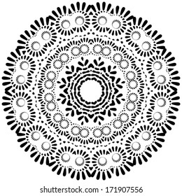 Modern design round texture, EPS8 - vector graphics.
