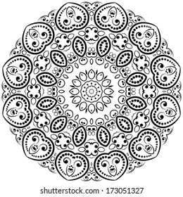 Modern design round texture, EPS8 - vector graphics.
