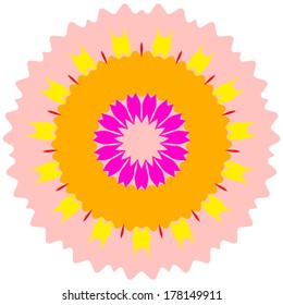 Modern design round texture, EPS8 - vector graphics.