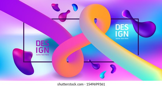 Modern Design Sale Banner Liquefy Fluid Color background Design Template 
