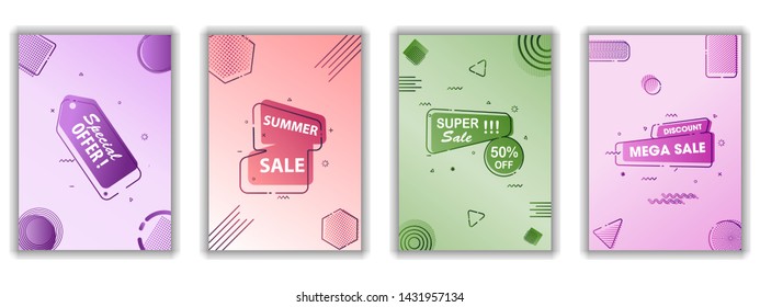 Modern design sale banner. Sale banner template design. Vector illustration sale banner background template.