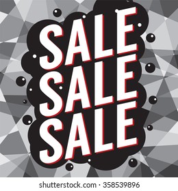 Modern Design Sale Banner Vector Illustration