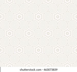 Modern design. Seamless pattern with concentric circles. Vector illustration. For the interior design, printing, wallpaper, textile industry.