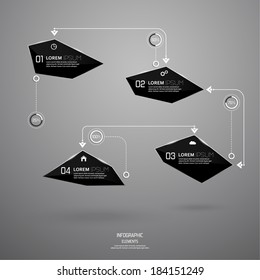 Modern design of shining crystals