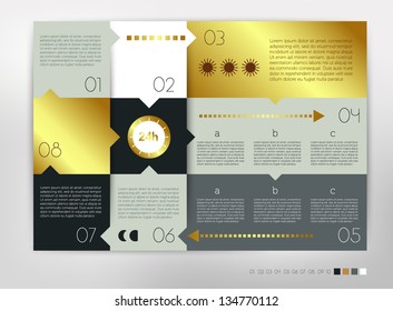 Modern design speech diagram for infographic. Vector numbered banners template.