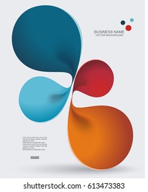 Modern design from spiral banners. Can be used for workflow layout, diagram, number options, web design.