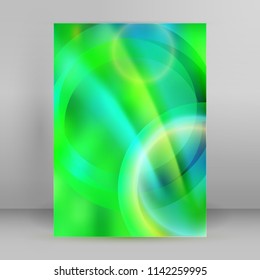 Modern design spring abstract background of bright glowing blur oblique rays. Graphic Vector illustration EPS 10. Futuristic lights style for wellness or yoga theme booklet