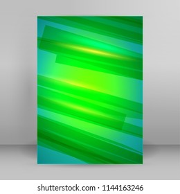 Modern design spring abstract background of bright glowing blur oblique rays. Graphic Vector illustration EPS 10. Futuristic lights style for wellness or beauty theme booklet