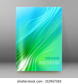 Modern design spring abstract background of bright glowing blur oblique rays. Graphic Vector illustration EPS 10. Futuristic lights style for wellness or yoga theme booklet