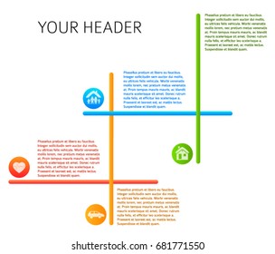 Modern Design style infographic template. Illustration of different kinds of insurance. Can be used for infographics and typography, chart process the insurance company, business service steps options