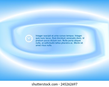 Modern Design style template on glowing blurred background. Blue light abstract shapes. Vector illustration EPS 10 for well theme booklet, title page newsletter for new products or sales