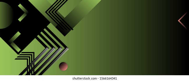 Modern design template abstract, colorful gradient minimalist style with rhythm, geometric shapes