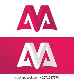Modern Design Template. Abstract M letter logo template 