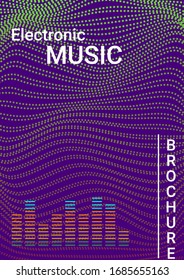 Modern design template. Abstract musical cover for print design. Concept business vector.