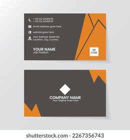 modern design template for business Card Brown and Black