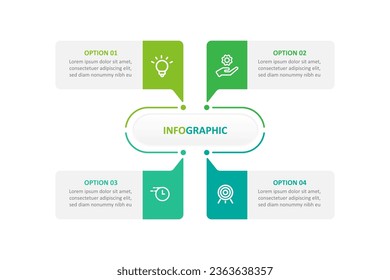 Modern design template business infographic vector element
