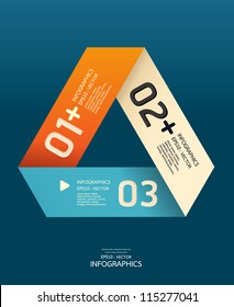 Modern  Design template  / can be used for infographics / numbered banners / horizontal cutout lines / graphic or website layout vector/Horizontal