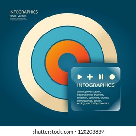 Modern Design template / can be used for infographics / glass banners / horizontal cutout lines / graphic or website layout vector/Horizontal