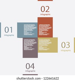 Modern Design template / can be used for infographics / numbered banners / horizontal cutout lines / graphic or website layout vector/Horizontal