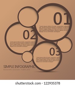 Modern Design template can be used for infographics numbered banners graphic or website layout vector