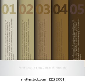 Modern Design template can be used for infographics numbered banners graphic or website layout vector