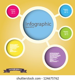Modern Design template / can be used for infographics / numbered banners / horizontal cutout lines / graphic or website layout vector