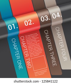 Modern Design template / can be used for infographics /banners / graphic or website layout vector
