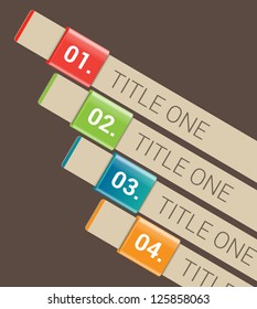 Modern Design template / can be used for infographics /banners / graphic or website layout vector