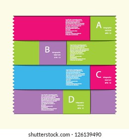 Modern Design template / can be used for infographics / numbered banners / horizontal cutout lines / graphic or website layout vector in EPS 10 format.