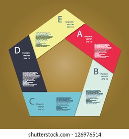 Modern Design template / can be used for infographics / numbered banners / horizontal cutout lines / graphic or website layout vector in EPS 10 format.