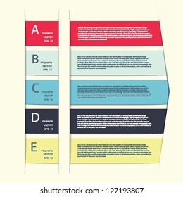 Modern Design template / can be used for infographics / numbered banners / horizontal cutout lines / graphic or website layout vector in EPS 10 format.